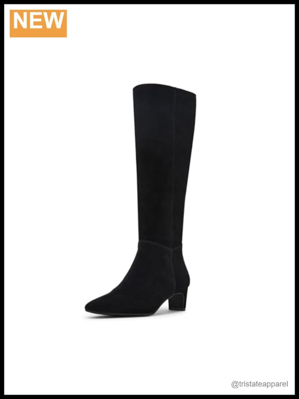 Blondo Women's Mid Calf Boot Suede Kitten Heel Zip Boots